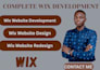 do wix website design, redesign business wix website, website development setup
